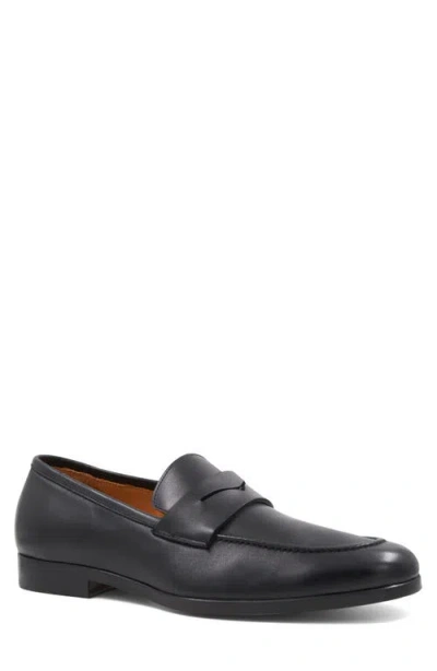 Bruno Magli Flex Apron Toe Penny Loafer In Black