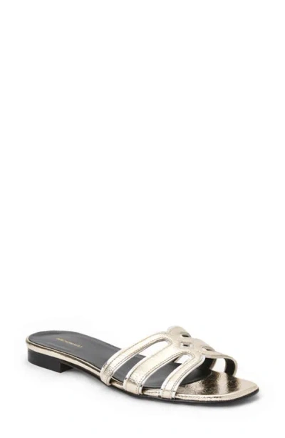 Bruno Magli Flore Slide Sandal In Silver