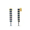 Bruno Magli Gabriella Gold Earrings, Zaffiro In Blue