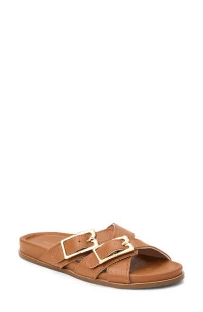 Bruno Magli Genesis Slide Sandal In Brown
