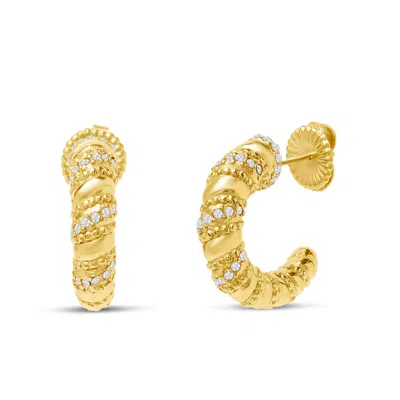 Bruno Magli Giorgia Gold Hoop Earrings