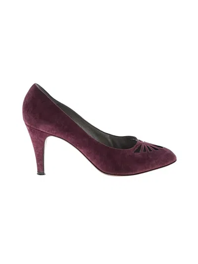 Pre-owned Bruno Magli Heels In Burgundy