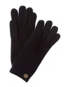 Bruno Magli Honeycomb Stitch Cashmere Gloves In Blue