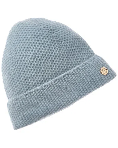 Bruno Magli Honeycomb Stitch Cashmere Hat In Blue