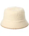 Bruno Magli Knit Felt Wool Bucket Hat In Brown