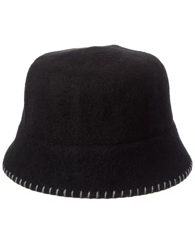 Bruno Magli Knit Felt Wool Bucket Hat In Brown