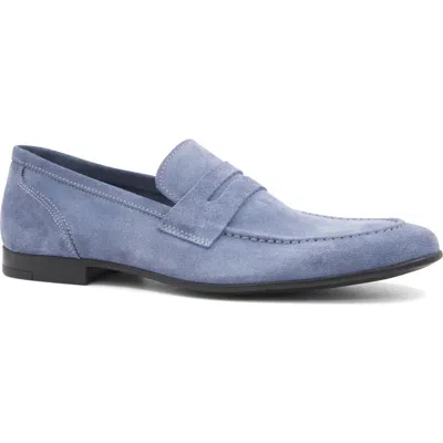 Bruno Magli Lastra Loafer In Light Blue Suede
