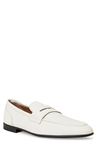 Bruno Magli Lastra Penny Loafer In White