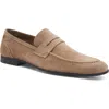 Bruno Magli Lastra Unlined Loafer In Sand Suede