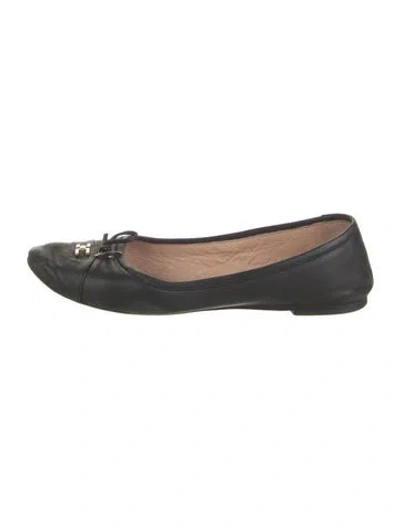 Pre-owned Bruno Magli Leather Ballet Flats In Brown