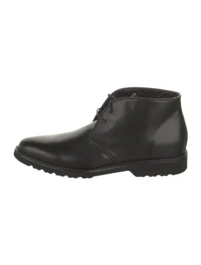 Pre-owned Bruno Magli Leather Boots In Black