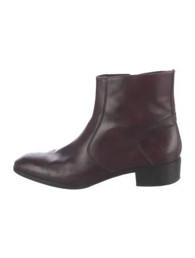 Pre-owned Bruno Magli Leather Boots In Purple