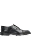 Bruno Magli Leather Brogues In Blue