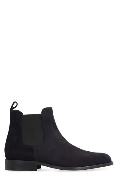 Bruno Magli Leather Chelsea-boots In Blue