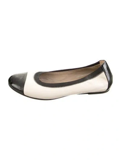 Pre-owned Bruno Magli Leather Colorblock Pattern Ballet Flats