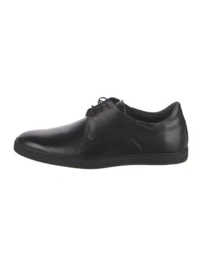 Pre-owned Bruno Magli Leather Derby Shoes In Black