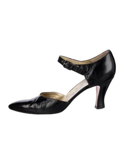 Pre-owned Bruno Magli Leather D'orsay Pumps In Blue