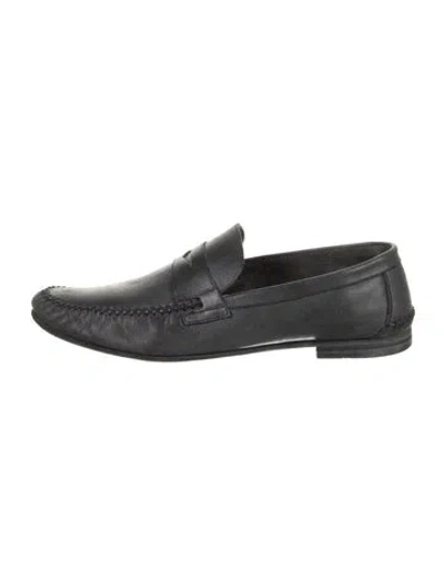 Pre-owned Bruno Magli Leather Dress Loafers In Blue