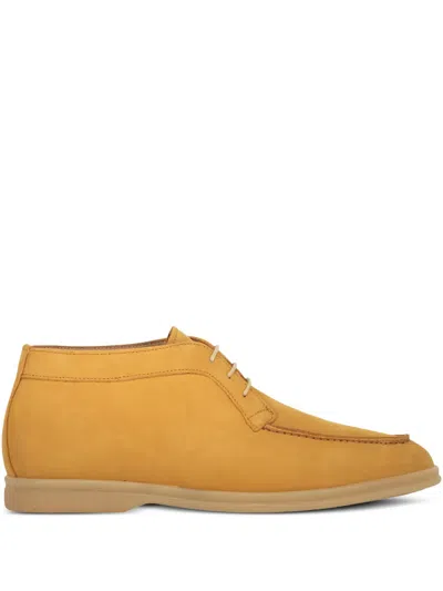 Bruno Magli Leather Lace-up Derby Shoes In Yellow
