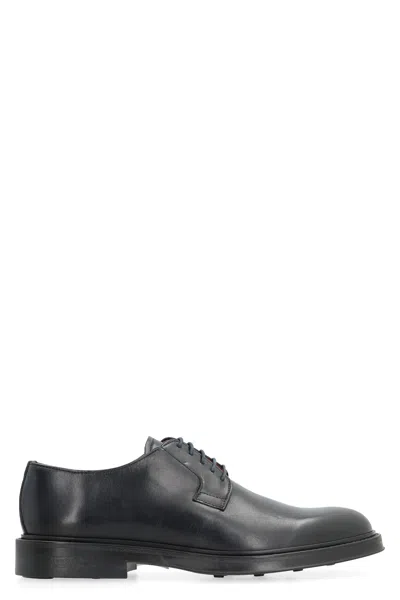Bruno Magli Leather Lace-up Shoes In Black