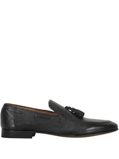 Bruno Magli Leather Loafers In Black