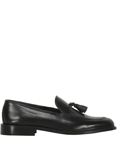 Bruno Magli Leather Loafers In Black