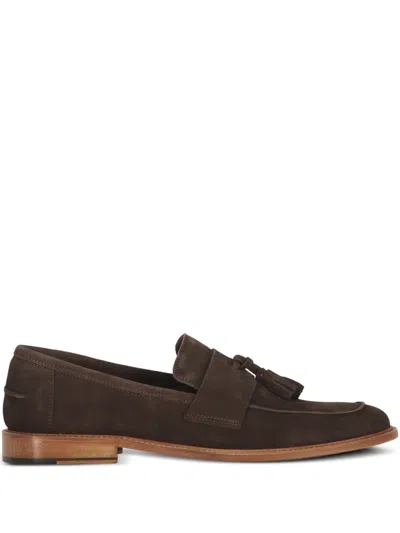 Bruno Magli Leather Loafers In Brown