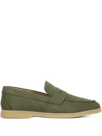 Bruno Magli Leather Loafers In Green