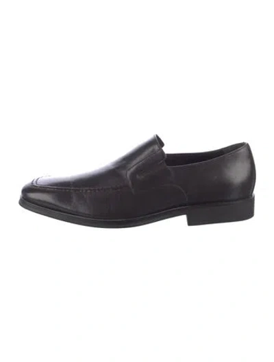 Pre-owned Bruno Magli Leather Loafers In Multi