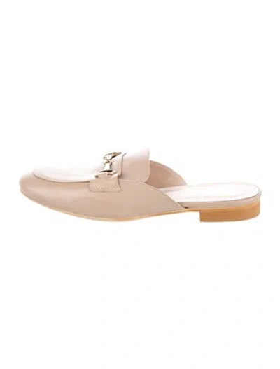 Pre-owned Bruno Magli Leather Mules In Neutral