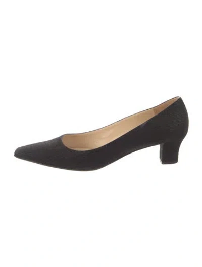 Pre-owned Bruno Magli Leather Pumps In Black