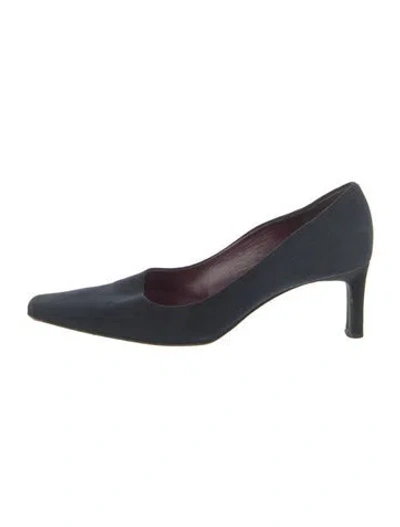 Pre-owned Bruno Magli Leather Pumps In Blue