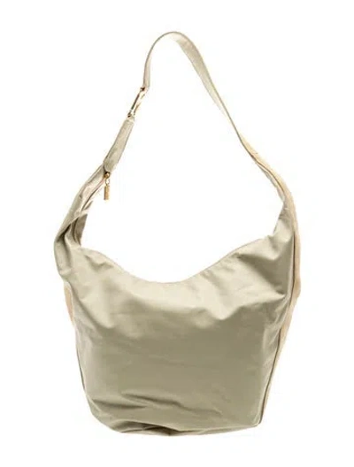 Pre-owned Bruno Magli Leather Shoulder Bag In Green