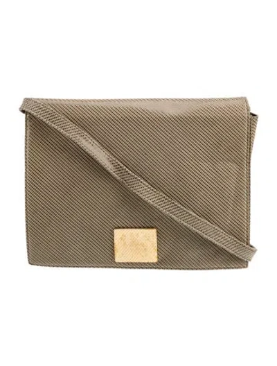 Pre-owned Bruno Magli Leather Shoulder Bag In Neutral