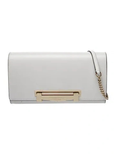 Pre-owned Bruno Magli Leather Shoulder Bag In White