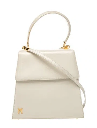 Pre-owned Bruno Magli Leather Top Handle Bag In Neutral