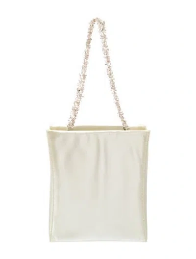 Pre-owned Bruno Magli Leather Top Handle Bag Vintage In Neutrals