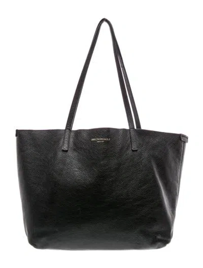 Pre-owned Bruno Magli Leather Tote In Black