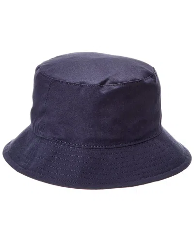 Bruno Magli Logo Bucket Hat In Blue