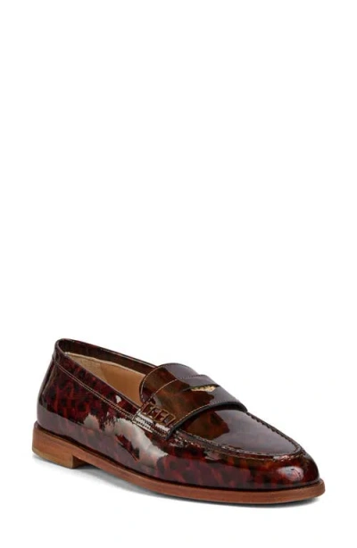 Bruno Magli Lola Penny Loafer In Burgundy