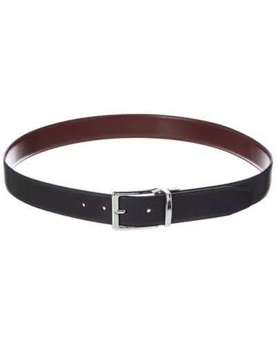 Bruno Magli Luca Reversible Leather Belt In Black
