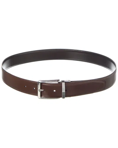 Bruno Magli Luca Reversible Leather Belt In Black