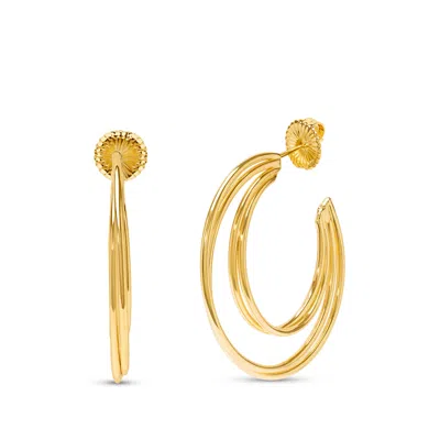 Bruno Magli Lucia Gold Hoop Earrings