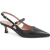Bruno Magli Luciana Pointed Toe Slingback Pump In Black