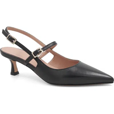 Bruno Magli Luciana Pointed Toe Slingback Pump In Black