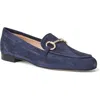 Bruno Magli Women's Luna Suede Bit Loafers In Navy Suede