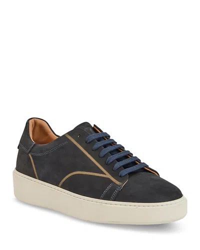 Bruno Magli Matteo Leather Sneakers In Blue