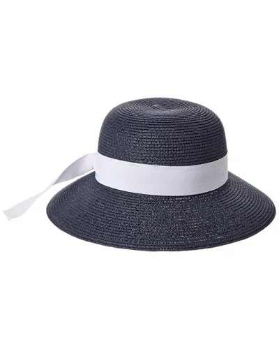 Bruno Magli Med Brim Straw Sun Hat In Black