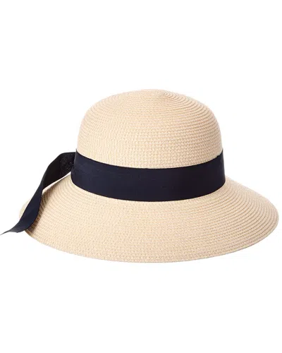 Bruno Magli Med Brim Straw Sun Hat In Neutral