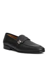 Bruno Magli Men's Arlo Slip On Buckle Loafers In Black Tumb